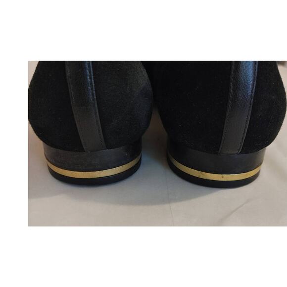 Michael Kors Flats Natasha Star Applique Black Suede Flats Sz. 9.5 - Picture 6 of 8